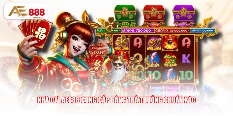 Nhà cái AE888 cung cấp bảng trả thưởng chuẩn xác