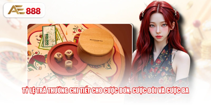 Tỷ lệ trả thưởng chi tiết cho cược đơn, cược đôi và cược ba